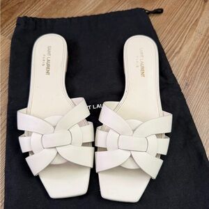 Saint Laurent Women's Cream Sandals
